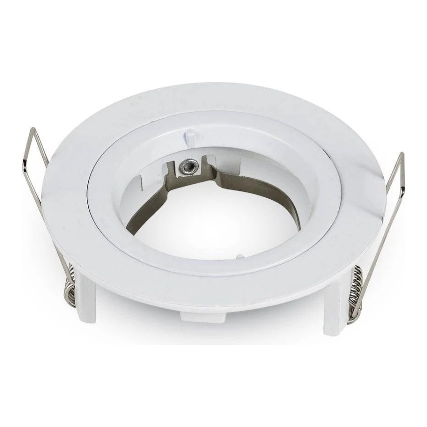Hanging Lamp GU10 Bulb Frame, V-TAC, Round, Color: Nickel, Φ81 x 34 mm