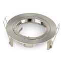 Pakabinamas šviestuvas GU10 lemputės rėmelis, V-TAC, apvalus, spalva:nikelio, Φ81 x 34 mm Pakabinamas šviestuvas GU10 lemputės rėmelis, V-TAC, apvalus, spalva:nikelio, Φ81 x 34 mm