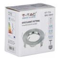 Riputatav lamp GU10 lambipirni raam, V-TAC, ümmargune, värv: nikli, Φ81 x 34 mm Riputatav lamp GU10 lambipirni raam, V-TAC, ümmargune, värv: nikli, Φ81 x 34 mm