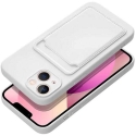 Riff "Card Silicone Case iPhone 15 Plus" Valkoinen