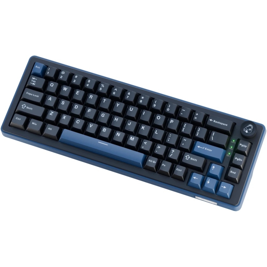 Ducky OK-M 65 Gaming Keyboard, 65%, Hot-Swappable, RGB, ANSI – KTT Wine Red Switches – 2
