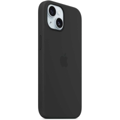 Чёрный силиконовый чехол с MagSafe для iPhone 15 (MT0J3ZM/A) от Apple