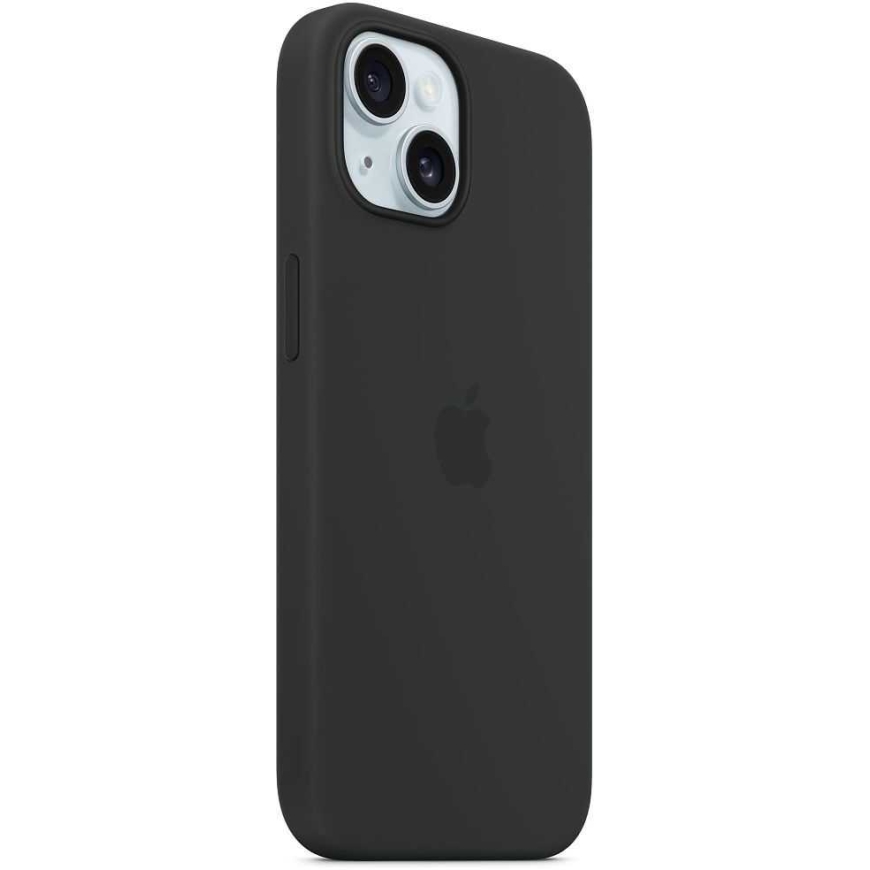 Чёрный силиконовый чехол с MagSafe для iPhone 15 (MT0J3ZM/A) от Apple