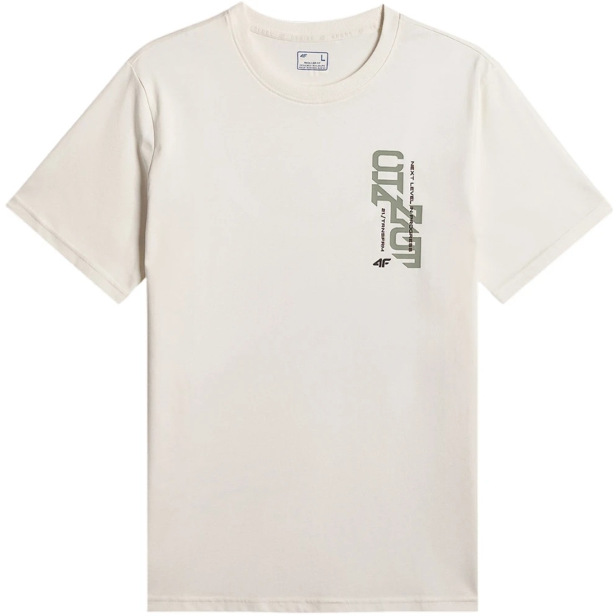 Men's T-shirt 4F M2665 cream 4FWSS26TTSHM2665 12S (M) – 2