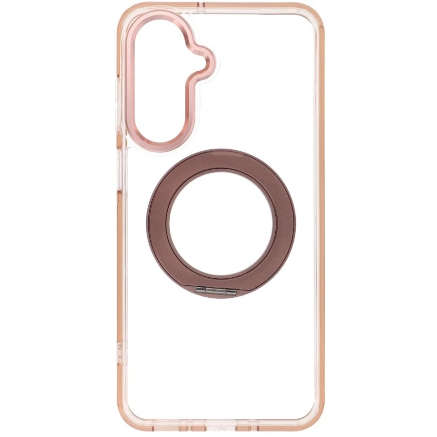 Samsung A17 / A18 Frame Circle Stand maciņš, saderīgs ar MagSafe, zelta