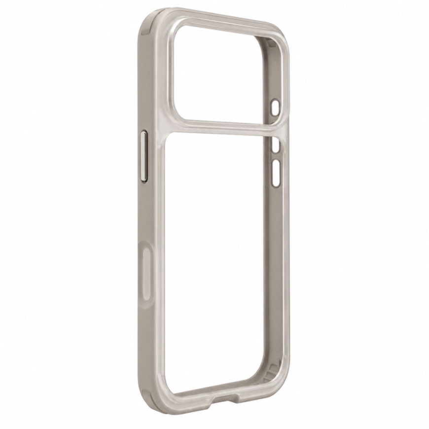 Apple iPhone 17 Pro LiveCase Hybrid Case Stand PC+TPU Silver
