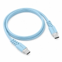 Powerton ENERGY PASTEL EDITION USB-C kaabel, 100 W, 1 m, silikoon, sinine Powerton ENERGY PASTEL EDITION USB-C kaabel, 100 W, 1 m, silikoon, sinine