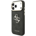 Guess 4G Big Classic Logo -kotelo metallinapeilla iPhone 18 Pro Max / 17 Pro Max:lle, must