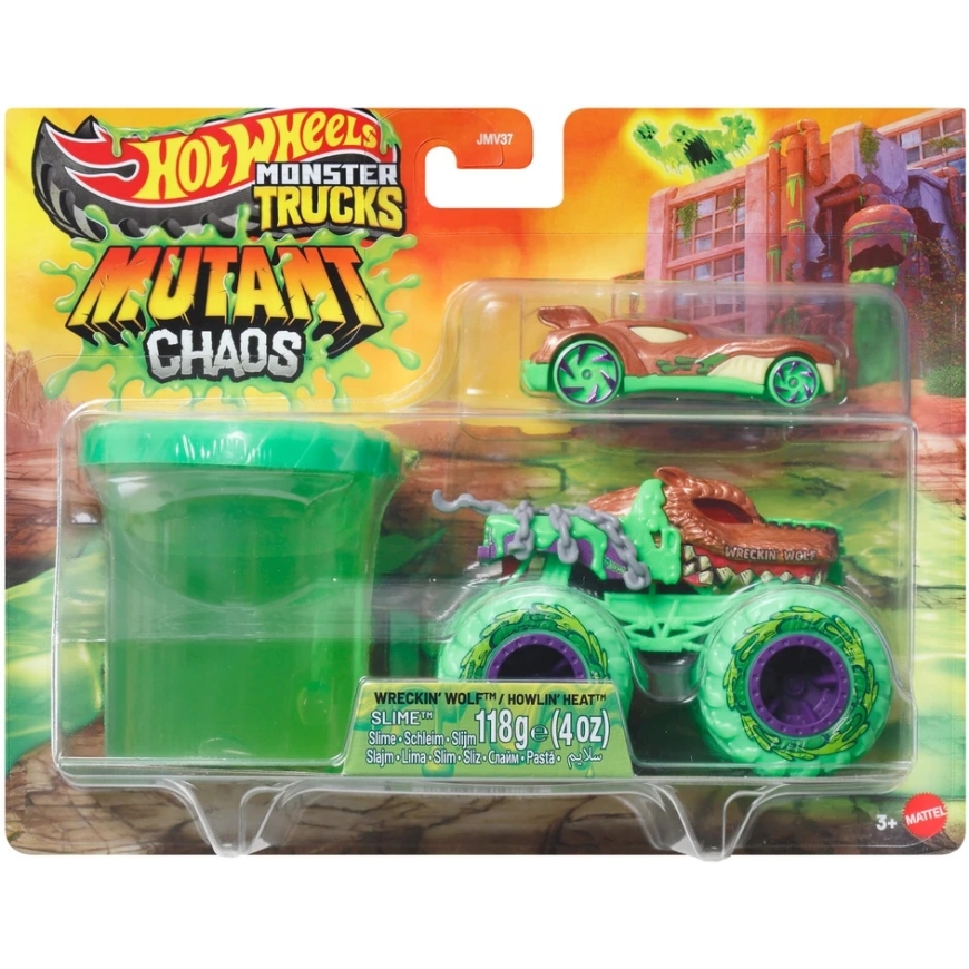 Mattel HOT WHEELS MONSTER TRUCKS MUTANT CHAOS džips ar sliņķi (JMV37)