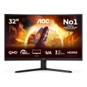AOC G4 CQ32G4VE monitori 80 cm (31.5") 2560 x 1440 pikseļi Quad HD LCD Melns, Pelēks AOC G4 CQ32G4VE monitori 80 cm (31.5") 2560 x 1440 pikseļi Quad HD LCD Melns, Pelēks
