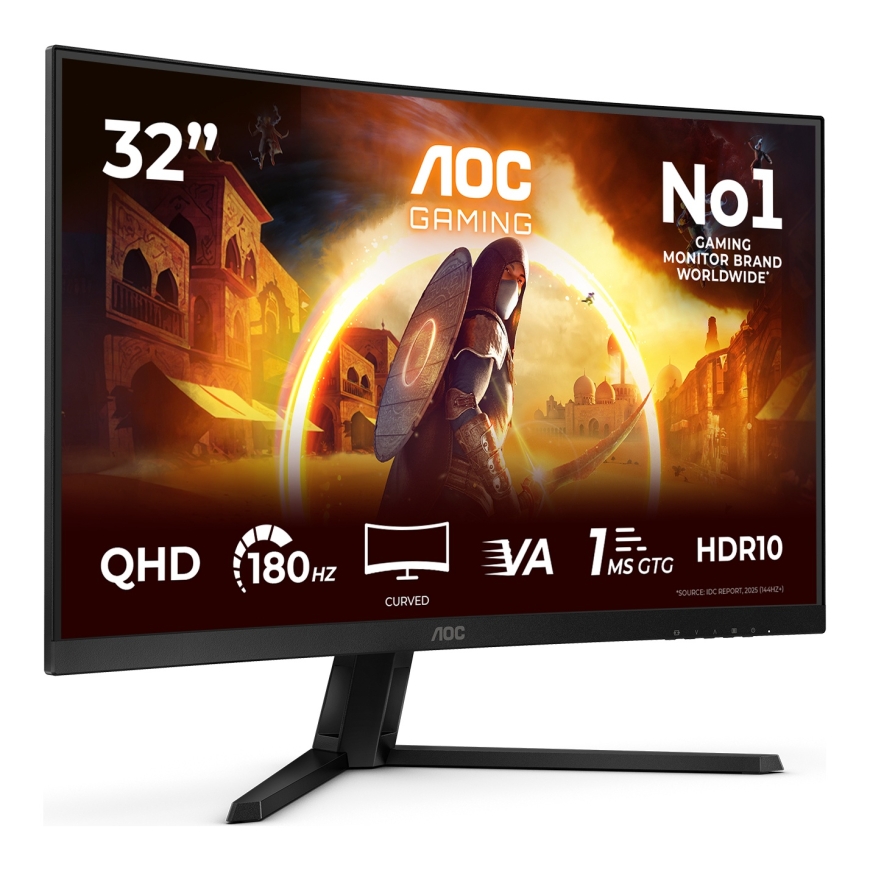 AOC G4 CQ32G4VE монитор для ПК 80 cm (31.5") 2560 x 1440 пикселей Quad HD ЖК Черный, Серый – 2