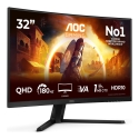 AOC G4 CQ32G4VE monitori 80 cm (31.5") 2560 x 1440 pikseļi Quad HD LCD Melns, Pelēks AOC G4 CQ32G4VE monitori 80 cm (31.5") 2560 x 1440 pikseļi Quad HD LCD Melns, Pelēks