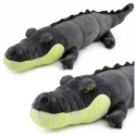 Lean Toys Plush Crocodile, Gray, 90 x 30 x 25 cm Lean Toys Plush Crocodile, Gray, 90 x 30 x 25 cm