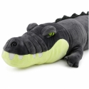Lean Toys Pehmokrokotiili, harmaa, 90 x 30 x 25 cm Lean Toys Pehmokrokotiili, harmaa, 90 x 30 x 25 cm