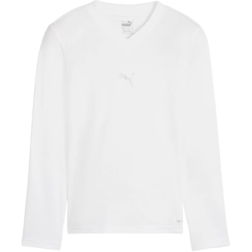 Puma TeamGOAL Baselayer Tee Longsleeve for Kids White 659041 04 (140cm)