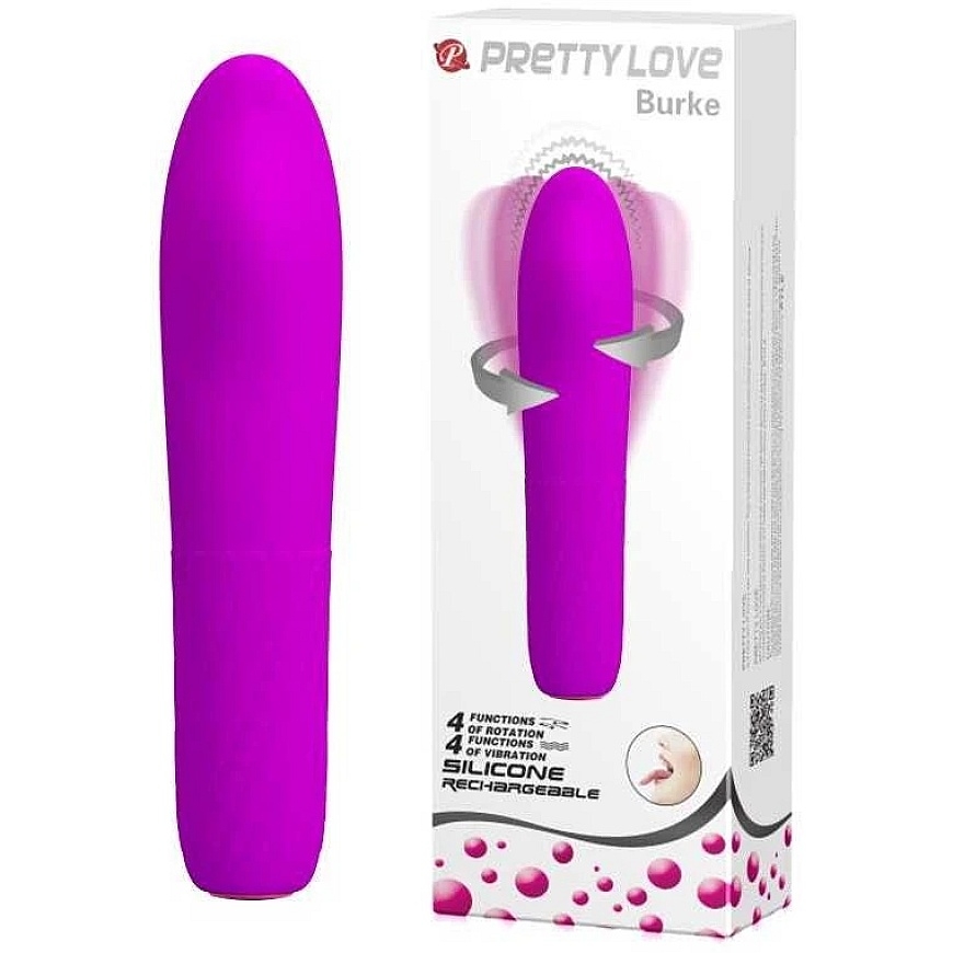 Pretty Love Classic -vibraattori, värinät, pyörimiset, 2x4-tilaa, 16cm