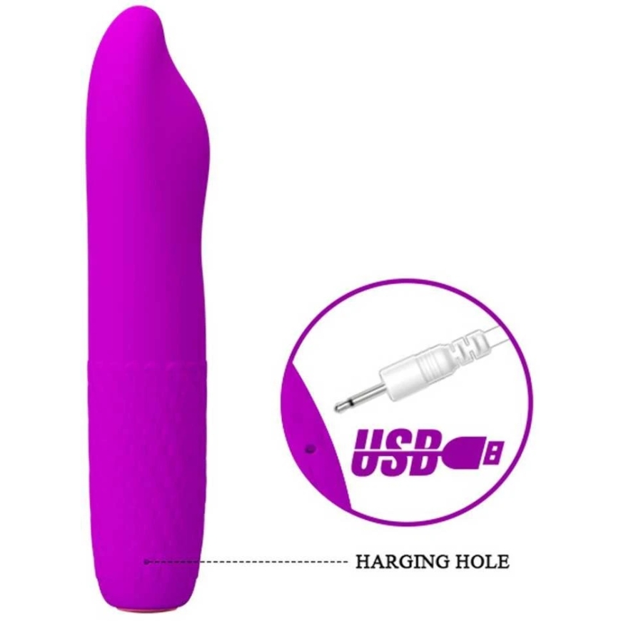 Pretty Love Classic vibrator, vibrations, rotations, 2x4 modes, 16cm – 3