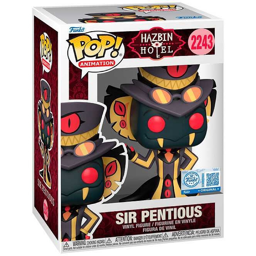 FUNKO POP! Vinilinė figūrėlė: Hazbin Hotel - Sir Pentious, ~9 cm