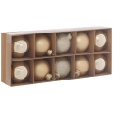 Atmosphera Set of Glass Ornaments Gold, Ø 5.6 cm, 10 pcs.