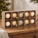 Atmosphera Set of Glass Ornaments Gold, Ø 5.6 cm, 10 pcs.
