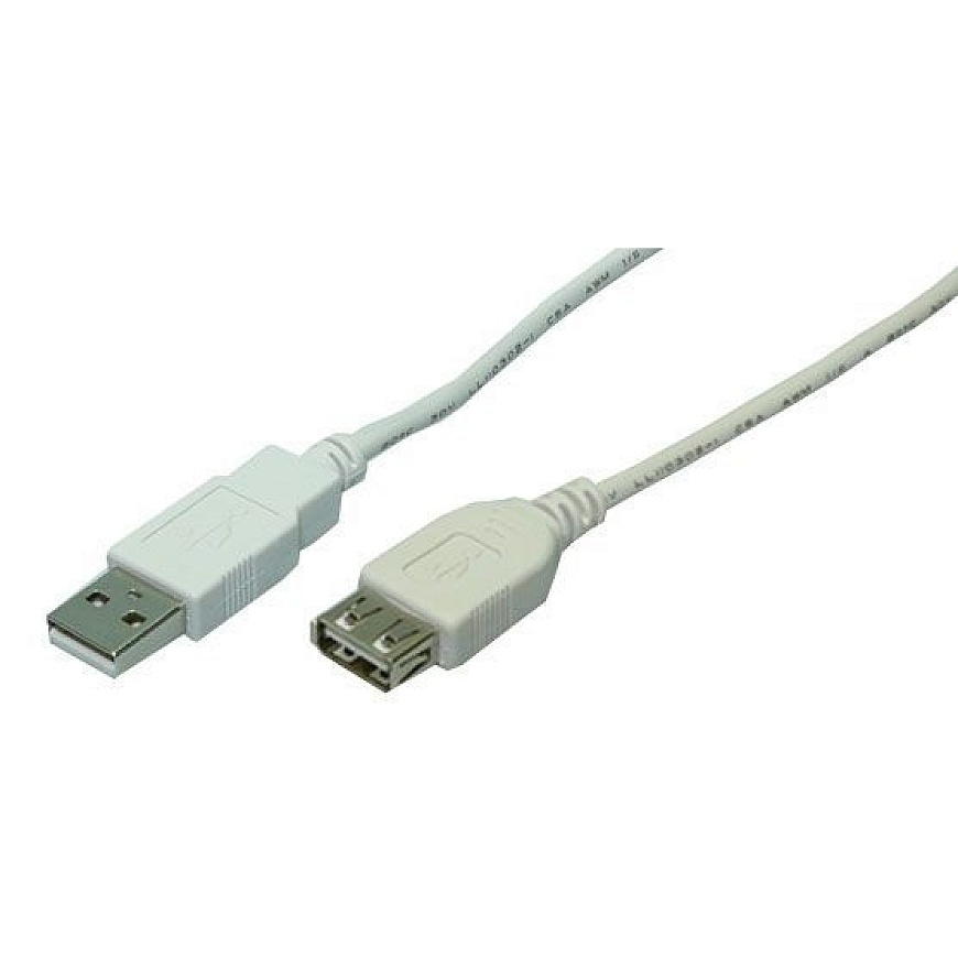 LogiLink 3m USB 2.0 USB кабель USB A 0,48 Gbit/s Серый