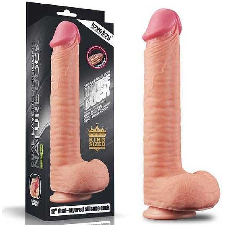 Lovetoy Большой реалистичный дildo с присоской 30 см