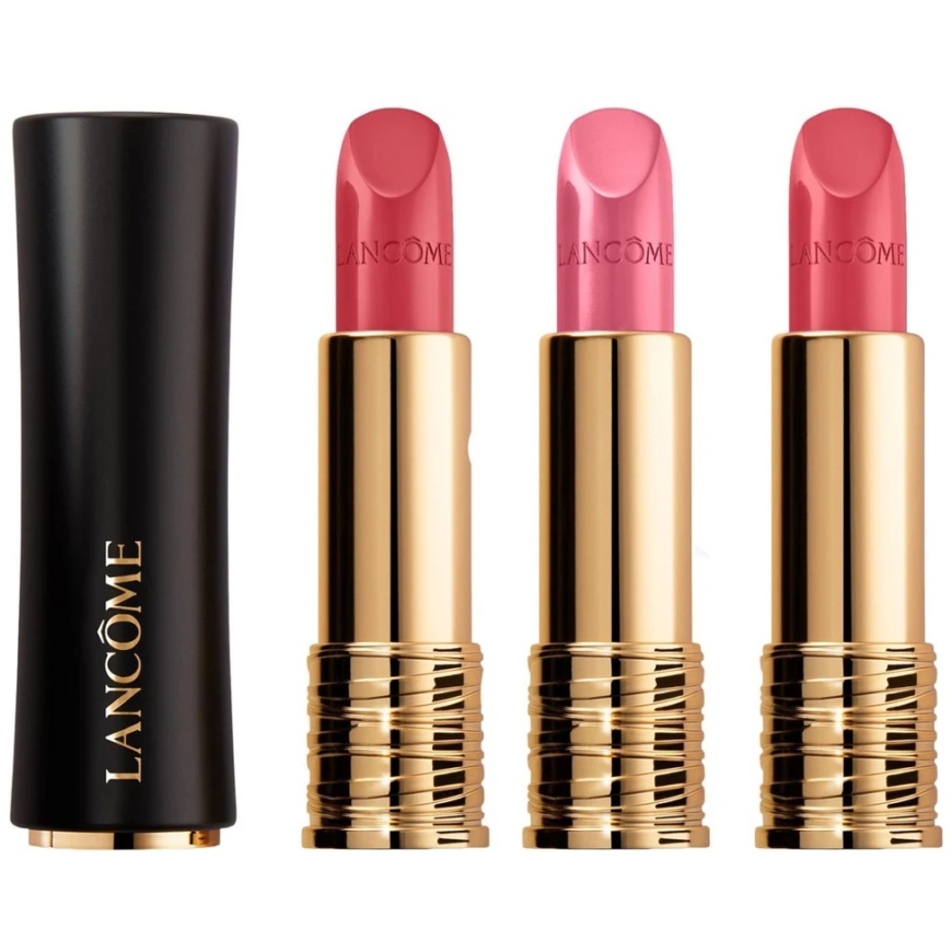 Lancome-setti: L’Absolu Rouge -kermainen huulipuna, 132, Caprice de Rouge, 3.4 g + L’Absolu Rouge -kermainen huulipuna, 11, Rose – 2