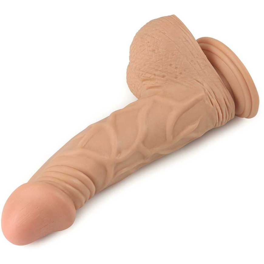 Lovetoy 9 tuuman oikea äärimmäinen dildo pehmeällä nahalla – 5