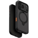 UNIQ Elix -kotelo iPhone 18 Pro / 17 Pro:lle, 360° kääntyvällä telineellä, harmaa