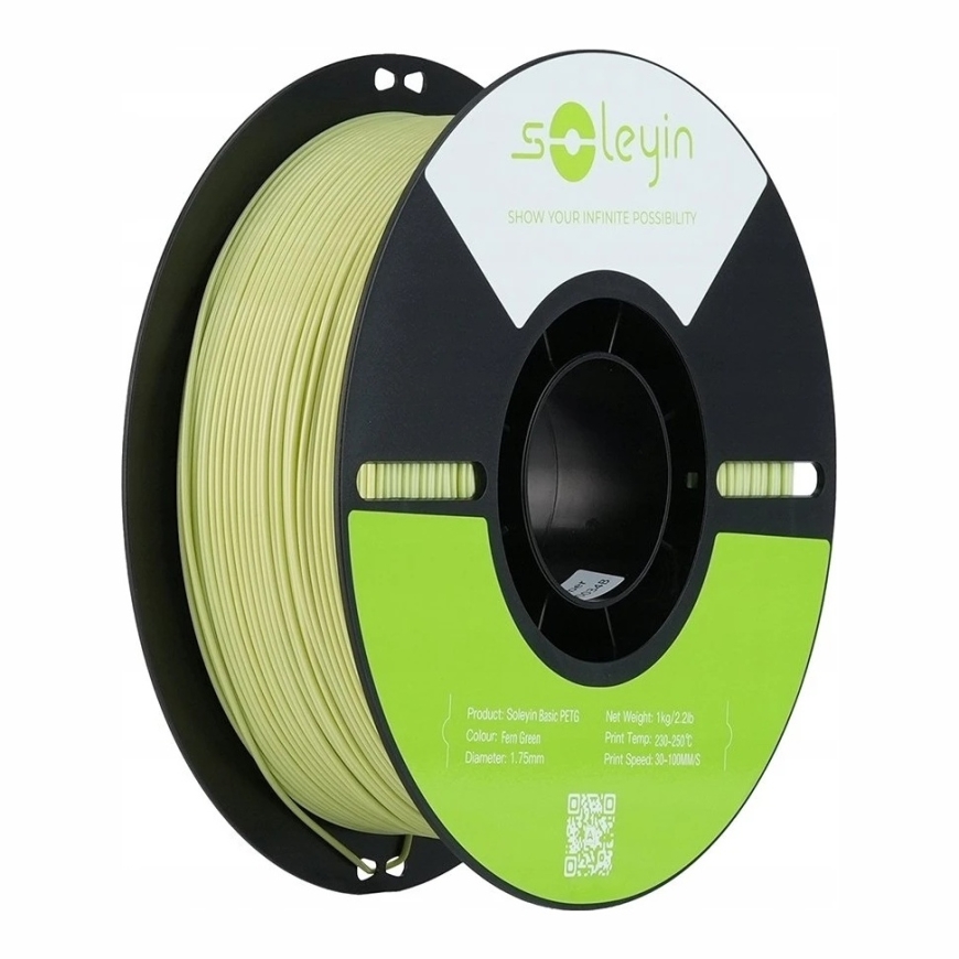 Gija Creality Soleyin Basic PETG 1.75mm 1kg – ferns zaļa – 4