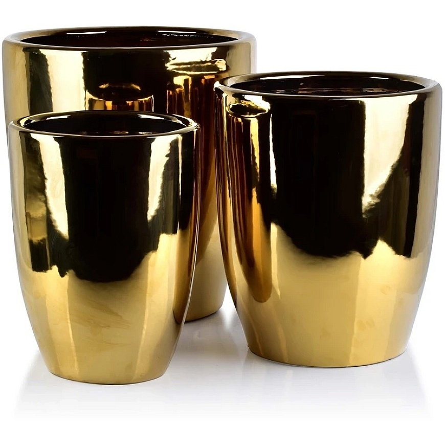 Mondex Since 1986 NEVA GOLD 3 keraamista tyynynpäällisten sarja 39x39x42cm 32x32x38.5cm 26x26x35cm – 2