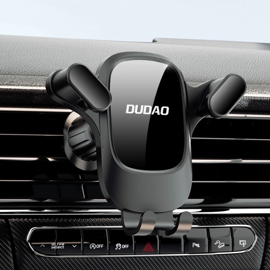 Dudao F5Pro auto telefonitugi ventilaatorivõrale – musta värvi – 4