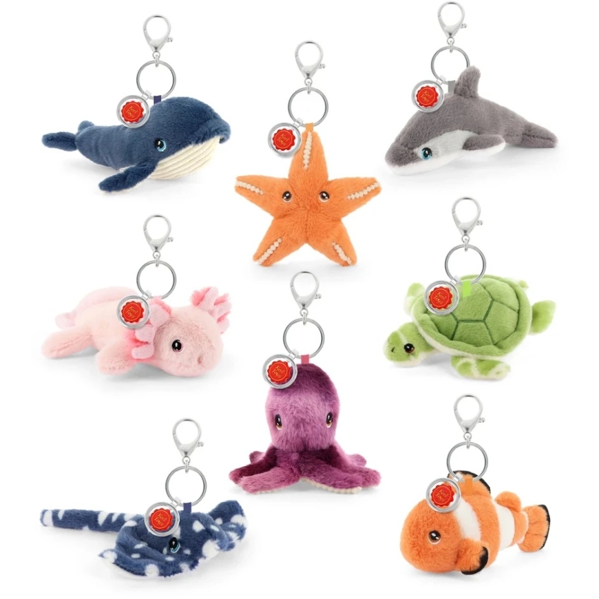 Keel Toys Pehme avaimenperä - Merieläimet, 12 cm