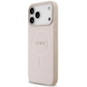Guess Saffiano Classic Logo MagSafe maciņš iPhone 18 Pro Max / iPhone 17 Pro Max - Rozā