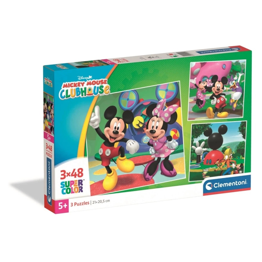 Clementoni Puzzle 3x48 pcs - Mickey Mouse