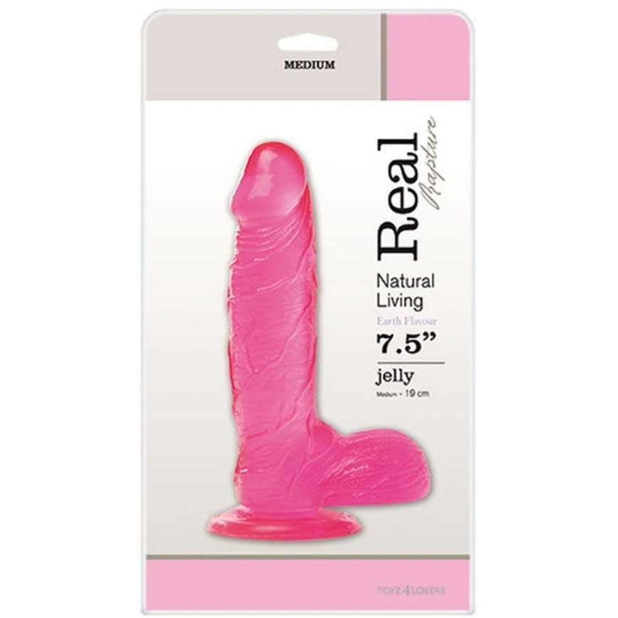 Real Rapture Täydellinen luonnollinen dildo, jossa on siemenlaskimon suonet, pää 19 cm