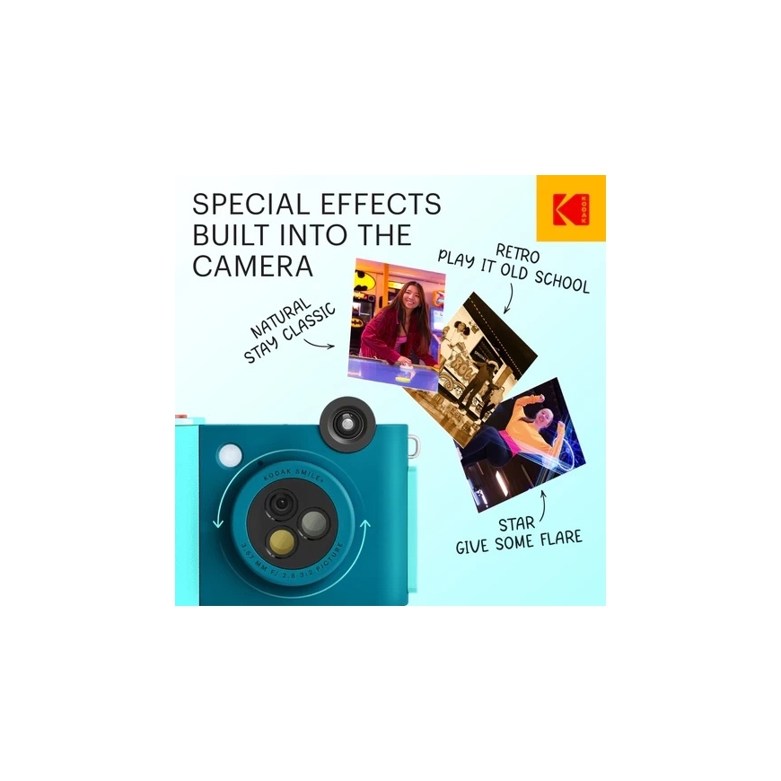 Kodak SMILE+ Instant Camera, 2x3'', Blue – 3