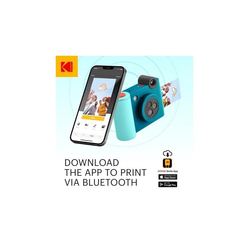 Kodak SMILE+ Momentuzvērs, 2x3'', Zila – 4