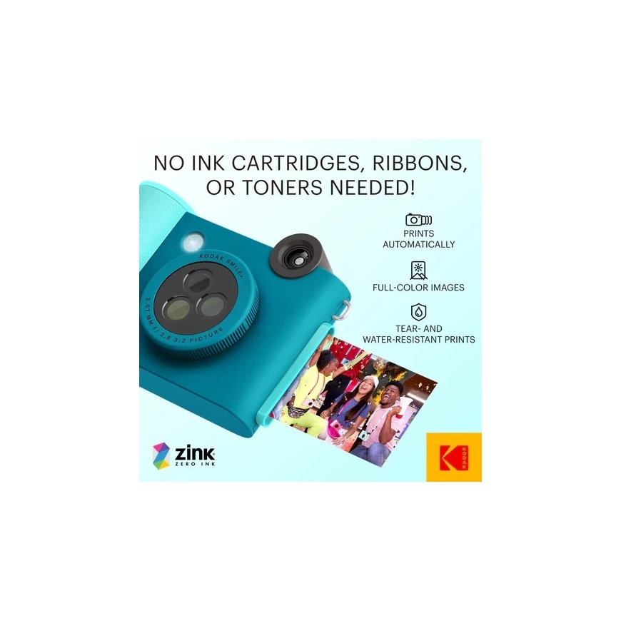 Kodak SMILE+ Instant Camera, 2x3'', Blue – 5
