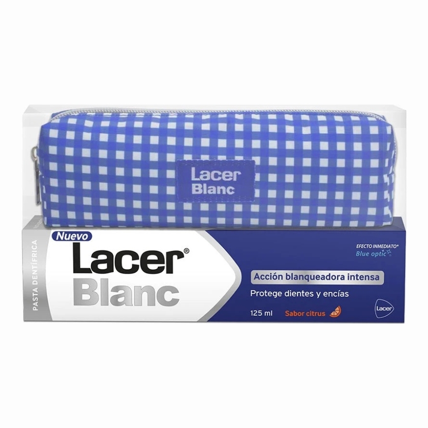 LACERBLANC CITRUS TOOTHPASTE + TOILETRY BAG 2 PACK