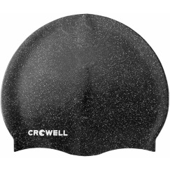 Crowell Recycling Pearl melna silikona peldēšanas cepure col.1
