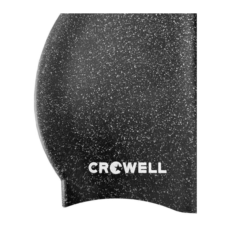 Силиконовая шапочка для плавания Crowell Recycling Pearl черного цвета col.1 – 3