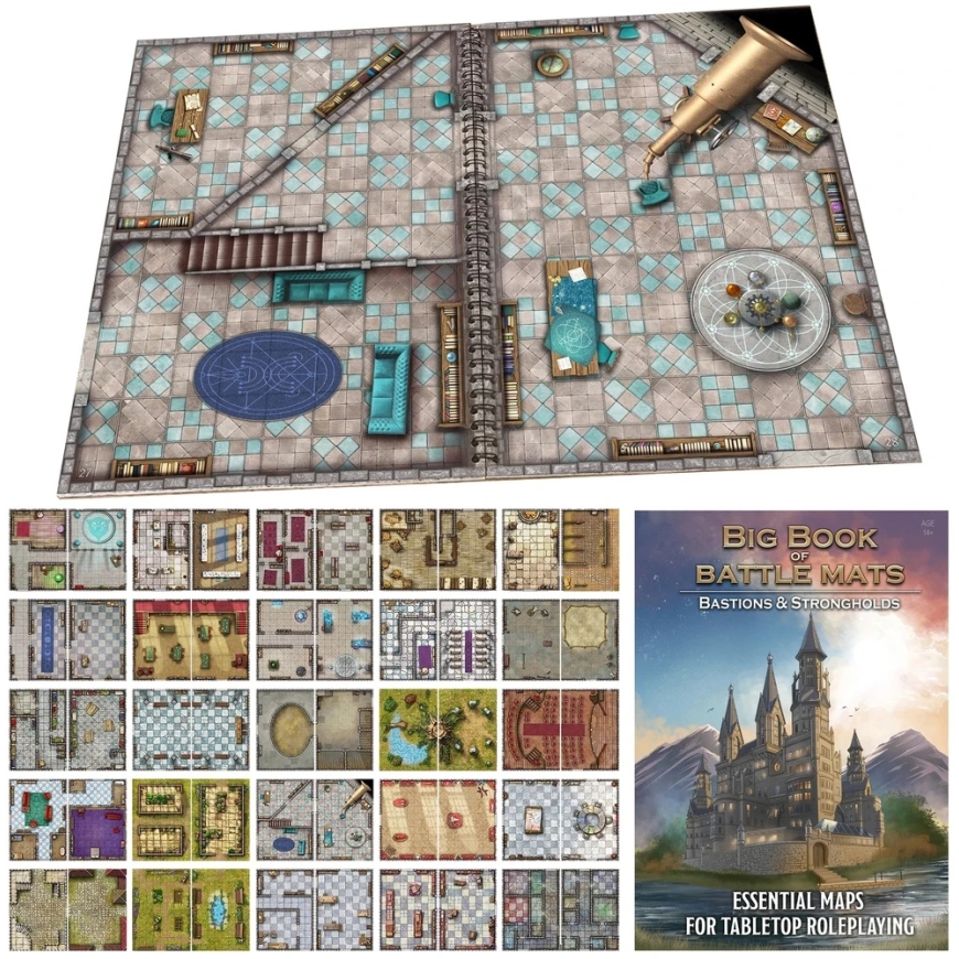 Loke Battlemats Loke Battle Mats: Большая книга боевых матов - бастионы и крепости – 2