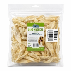 PETITTO Triušio ausis be pūkų Mono - šunų skanėstas - 500g