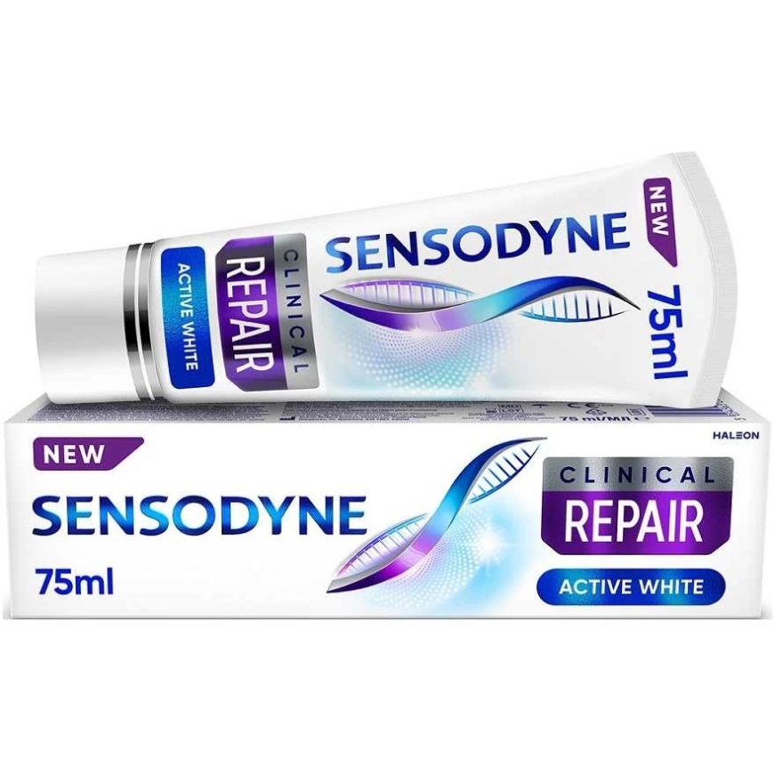 GSK Sensodyne Clinical Toothpaste "Active White" with Fluoride, 75 ml