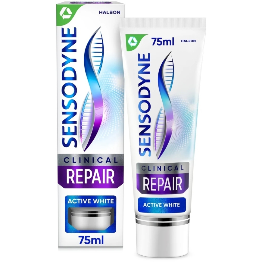 GSK Sensodyne Clinical Toothpaste "Active White" with Fluoride, 75 ml – 5