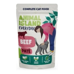 ANIMAL ISLAND Katru dienu liellopu gaļas pate - mitrā kaķu barība - 85g