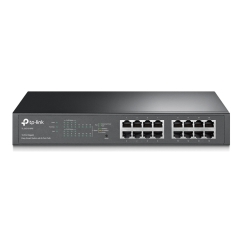 TP-Link TL-SG1016PE tinklo komutatorius Valdomas L2 Gigabit Ethernet (10/100/1000) Maitinimas per Eternetą (PoE) Juoda