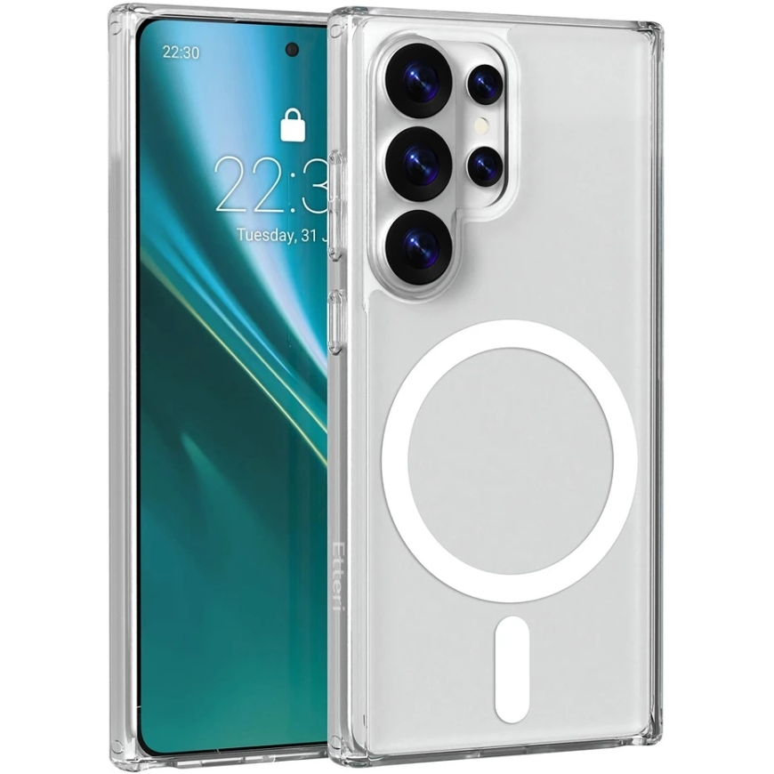 Чехол Telforceone Etteri Nakładka Ultimate Mag для Samsung Galaxy S25 Ultra прозрачный (GSM278528)