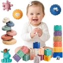 Woopie Baby sensorinės kaladėlės 27 vnt minkštos Woopie Baby sensorinės kaladėlės 27 vnt minkštos